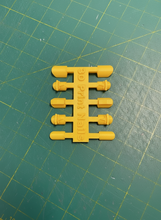 Load image into Gallery viewer, Yellow 3D Print Nails design
