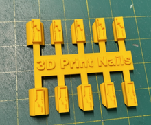 Load image into Gallery viewer, Yellow 3D Print Nails
