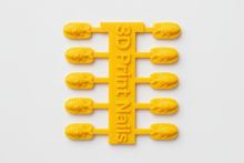 Load image into Gallery viewer, Yellow zebrafish nail design with holder
